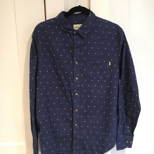 Obey Blue Button Up